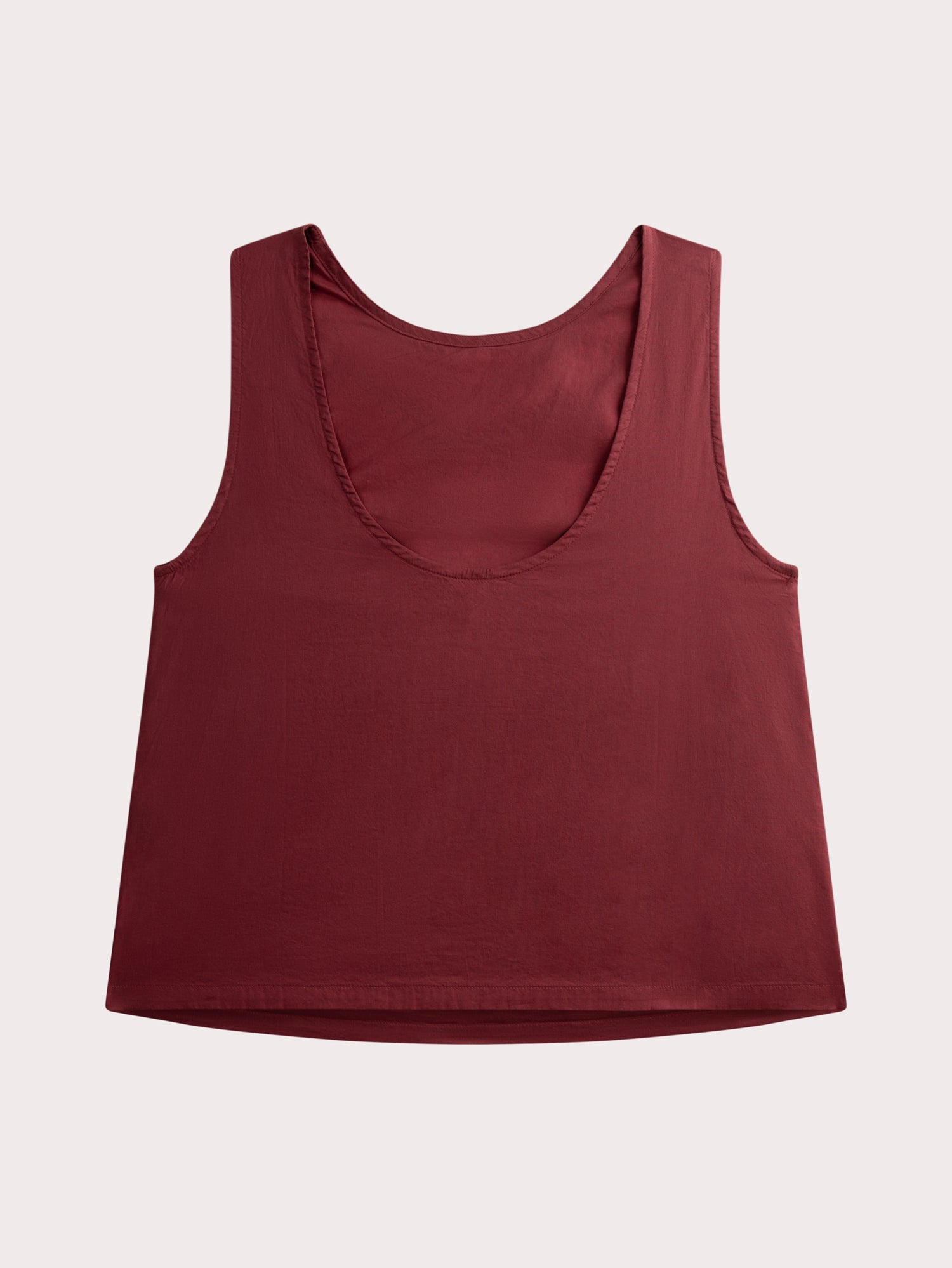 Top brodé en popeline pour femme