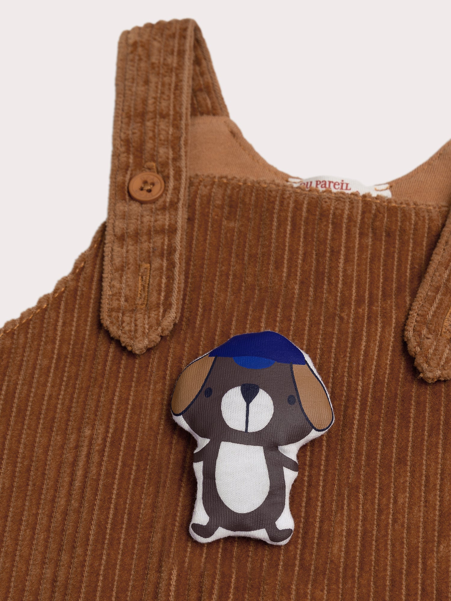 Salopette marron clair pour bébé garçon