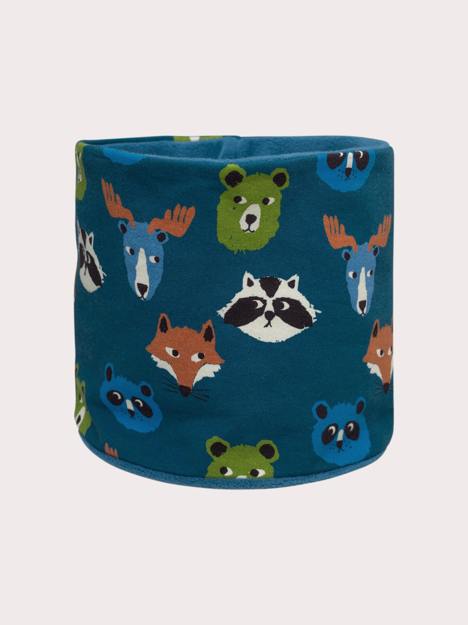 Snood bleu motif fantaisie pour garçon