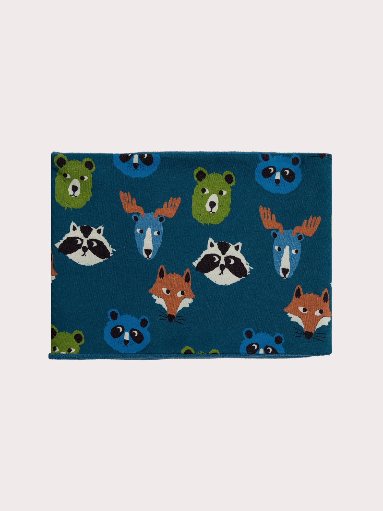 Snood bleu motif fantaisie pour garçon