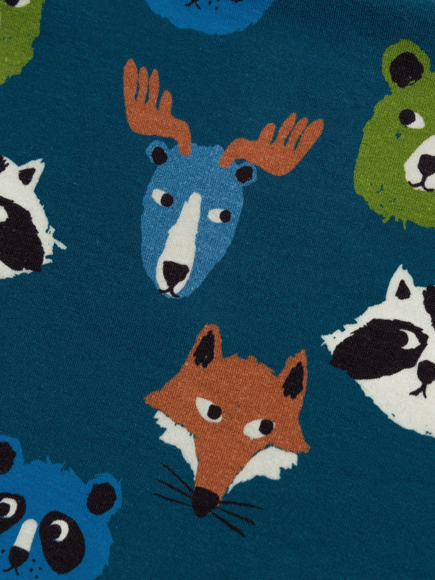 Snood bleu motif fantaisie pour garçon