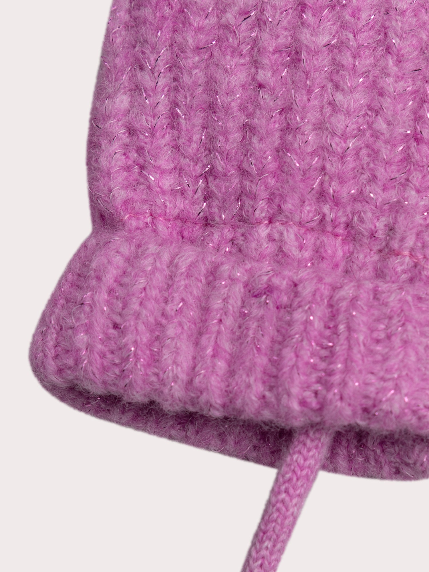 Moufles violet pailleté pour bébé fille
