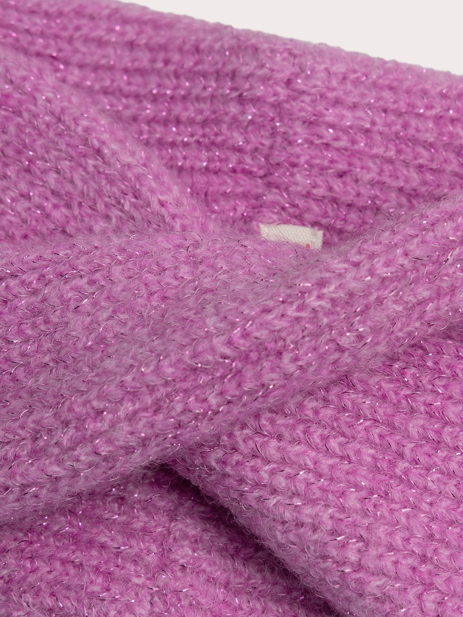 Snood violet pailleté pour bébé fille